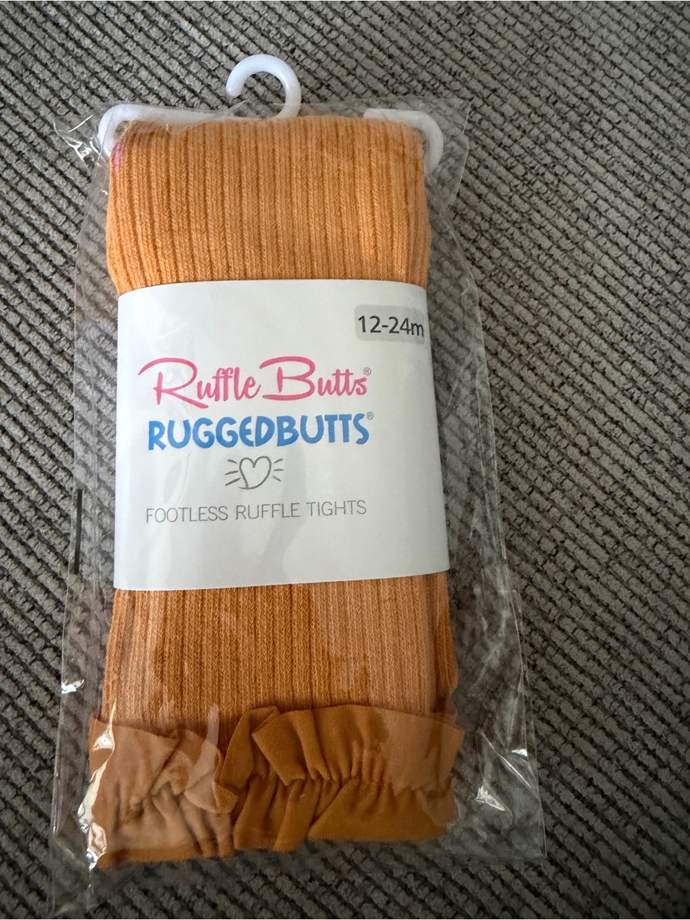 Ruffle Butts Honey Ribbed Footless Ruffle Tights - Mustard Gold